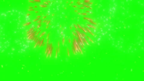 Fireworks exploding on green screen background Video stock 337619347
