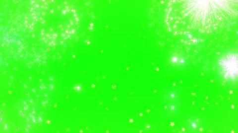 Fireworks exploding on green screen. Festive pyrotechnics for holiday video Stock Footage 340943614