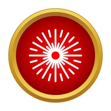 Fireworks exploding icon symbolizing celebration and happy new year 스톡 일러스트