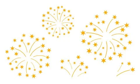 Fireworks exploding illustration Иллюстрация