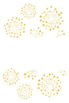 Fireworks exploding illustration Stock Illustration