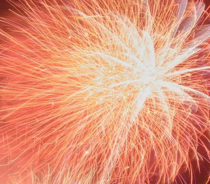 Fireworks exploding in the night sky Stock Photos