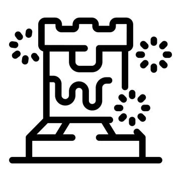 Fireworks exploding over castle celebrating national holiday イラスト素材