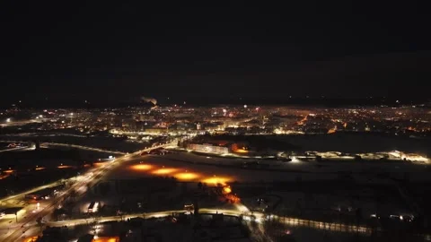 Fireworks Exploding Over Latvia City Skyline at Night 動画素材 327297191