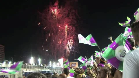 Fireworks exploding overhead 5 Video stock 19112936