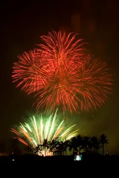 Fireworks exploding Stock Photos