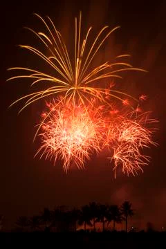 Fireworks exploding 스톡 사진