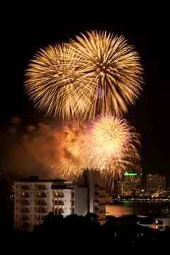 Fireworks exploding Stock Photos