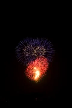 Fireworks Exploding Foto stock