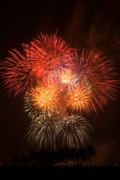 Fireworks Exploding Foto stock