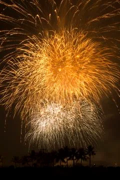 Fireworks Exploding Foto stock