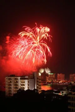 Fireworks Exploding 스톡 사진