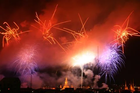 Fireworks Exploding Stock Photos