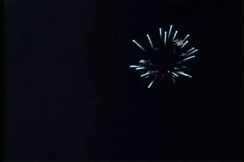 Fireworks exploding in sky Stock Footage