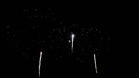 Fireworks Exploding in slow Motion Stock Footage 152863947