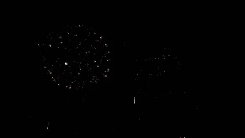 Fireworks Exploding in slow Motion Stock Footage 152864806