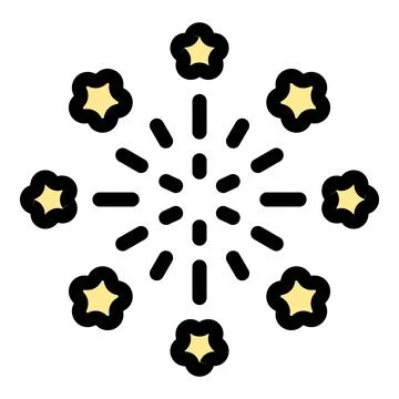 Fireworks exploding with star shapes creating a festive atmosphere 스톡 일러스트