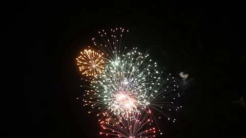 Fireworks Explosion 4K Stock Footage 108708315
