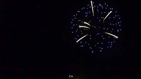 Fireworks explosion background overlay video Stock Footage 105939620