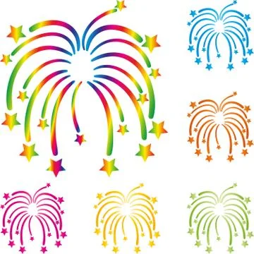 Fireworks, Explosion, Background, Vector Stock Illustration