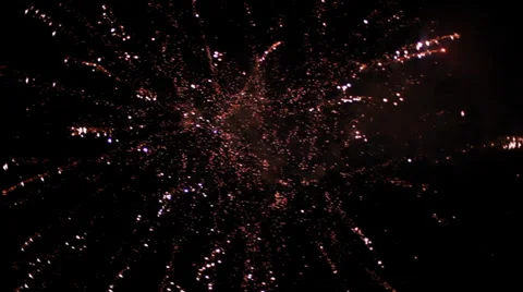 Fireworks explosion Stock Footage 32904279