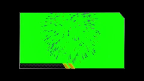 Fireworks explosion on green screen. Festive pyrotechnic display for video Stock Footage 340715802