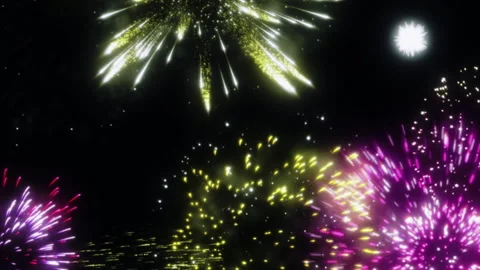 Fireworks Explosion Loop | Celebration Visual Stock Footage 310277091