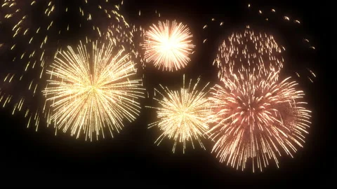 Fireworks explosions Stock Footage