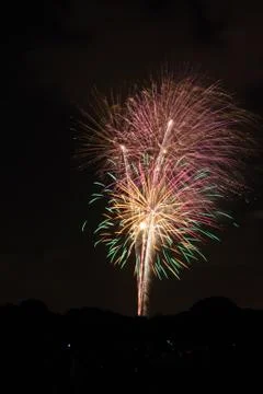 Fireworks Explosions Foto stock