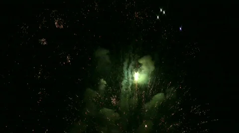 Fireworks Finale Stock Footage 729324