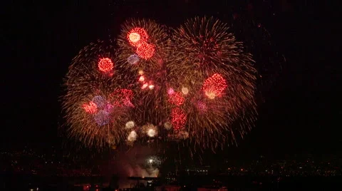 Fireworks Finale Stock-Footage 51886708