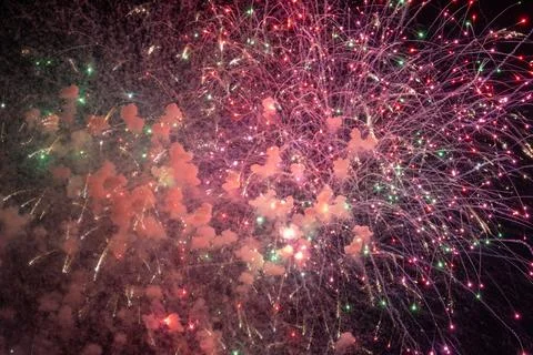 Fireworks Finale Stock Photos