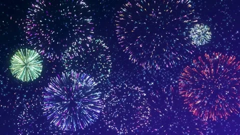 Fireworks, fireworks show, firework display Stock Footage 271212545