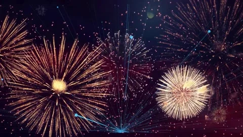 Fireworks, fireworks show, firework display Stock Footage 271212609