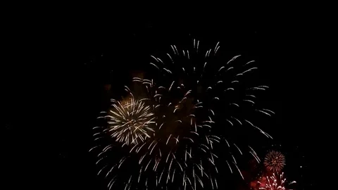 Fireworks, fireworks show, firework display Stock Footage 271212656