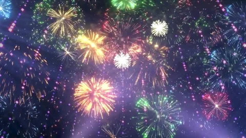 Fireworks, fireworks show, firework display Stock Footage 271212665