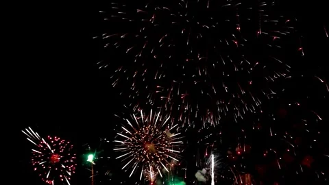 Fireworks, fireworks show, firework display Stock Footage 271212746