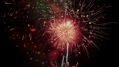 Fireworks, fireworks show, firework display Stock Footage 271212831
