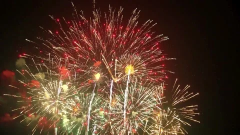 Fireworks, fireworks show, firework display Stock Footage 271212847