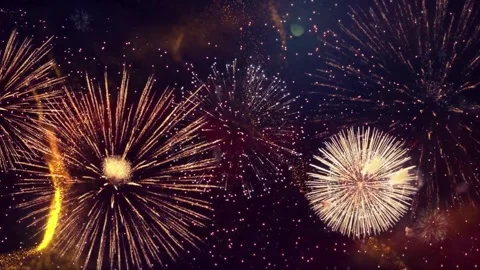 Fireworks, fireworks show, firework display Stock Footage 271212871