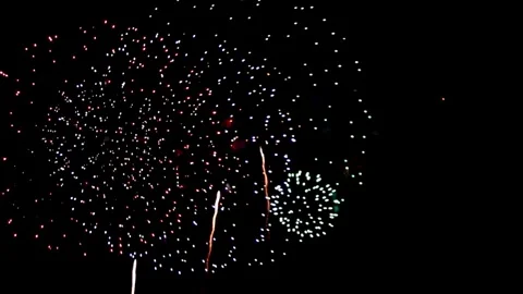 Fireworks, fireworks show, firework display Stock Footage 271212890