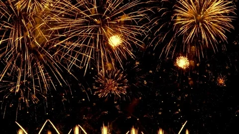 Fireworks, fireworks show, firework display Stock Footage 271212993