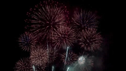 Fireworks, fireworks show, firework display Stock Footage 271213086