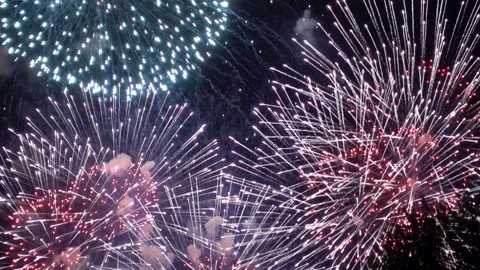 Fireworks, fireworks show, firework display Stock Footage 271213159