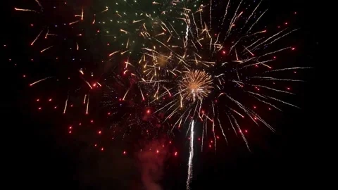 Fireworks, fireworks show, firework display Stock Footage 271213349