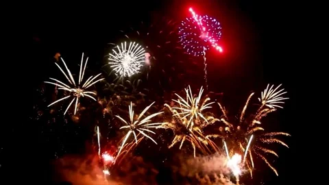 Fireworks, fireworks show, firework display Vidéo 271213428