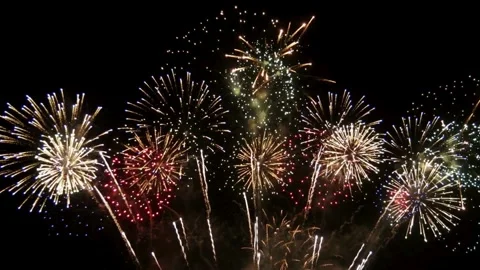 Fireworks, fireworks show, firework display Stock Footage 271213434