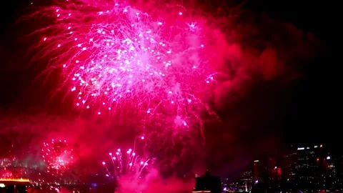 Fireworks, fireworks show, firework display Stock Footage 271213448