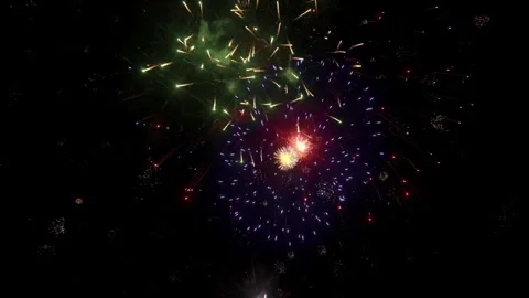 Fireworks, fireworks show, firework display Stock Footage 271213619