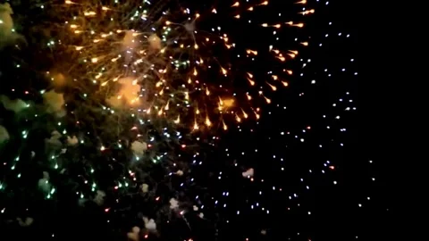 Fireworks, fireworks show, firework display Stock Footage 271213686